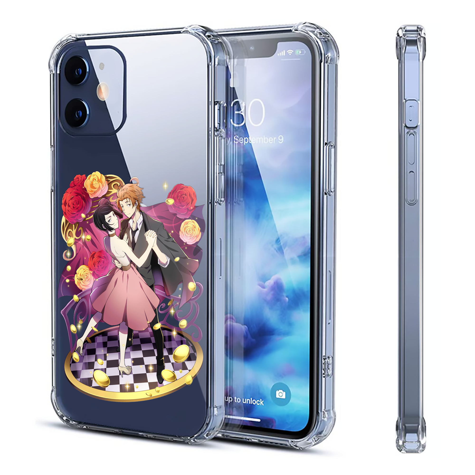 （画像用） 文豪ストレイドッグス Bungo Stray Dogs 【iPhone 12シリーズ対応】透明スマホケース（クリアソフトケース）